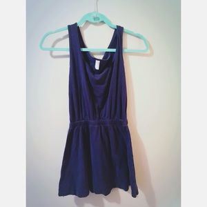 American Apparel Navy Blue Elastic Waist Dress